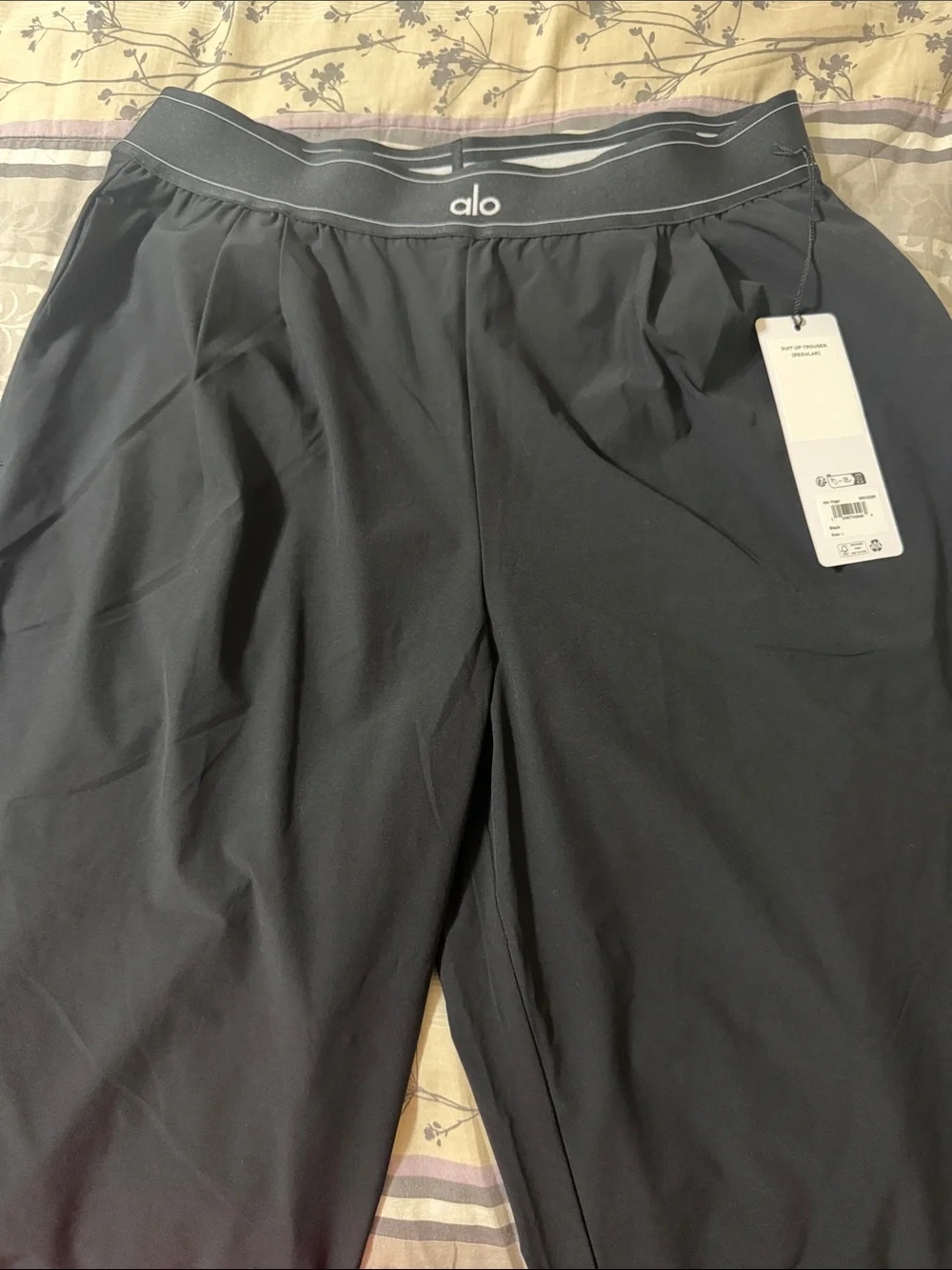 Alo Black Suit Up Trousers regular